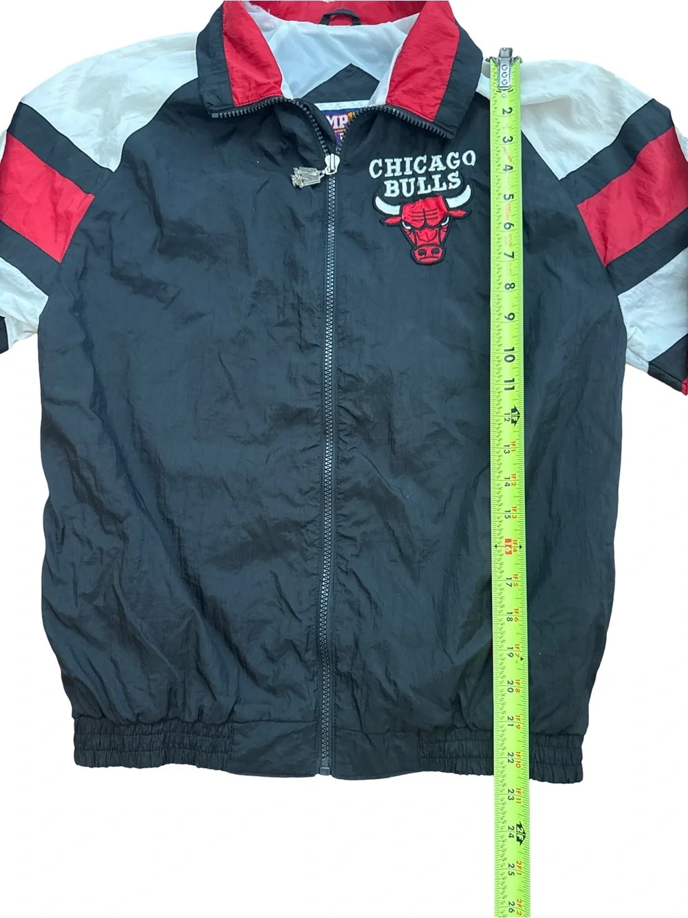 Vintage Chicago Bulls NBA Windbreaker Jacket Zip Youth L Jump Ball Club MJ 23